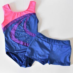 Freestyle by Danskin Leotard and Shorts Set